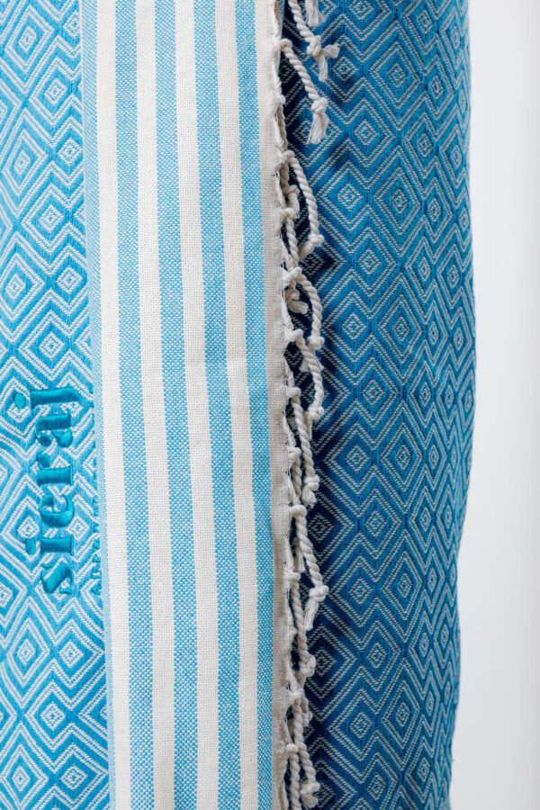 Hammam chusta Sarong – Niebieski - obrazek 4