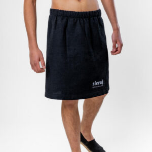 Kilt do Sauny Wafel – Lekki, Przewiewny, Wygodny - Czarny