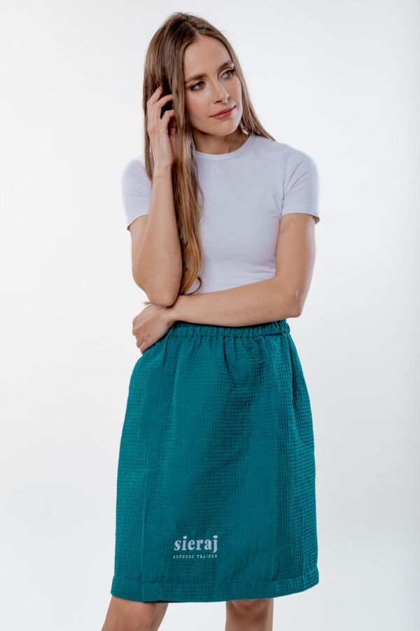 Kilt do Sauny Wafel – Lekki, Przewiewny, Wygodny - Petrol - obrazek 4