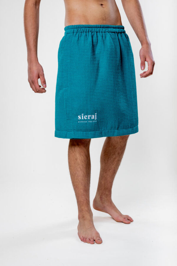 Kilt do Sauny Wafel – Lekki, Przewiewny, Wygodny - Petrol - obrazek 5