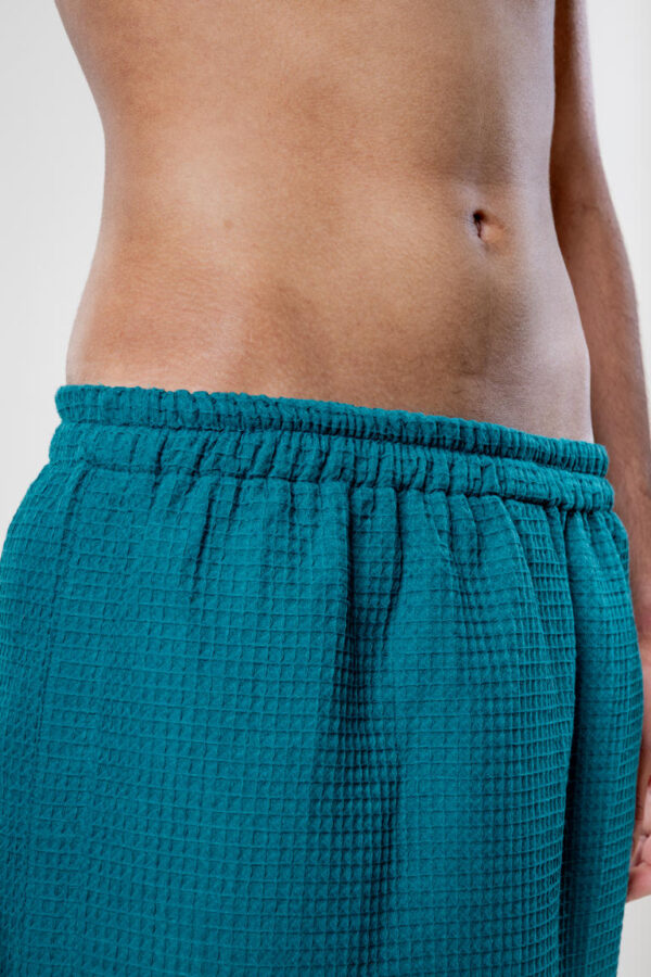 Kilt do Sauny Wafel – Lekki, Przewiewny, Wygodny - Petrol - obrazek 6