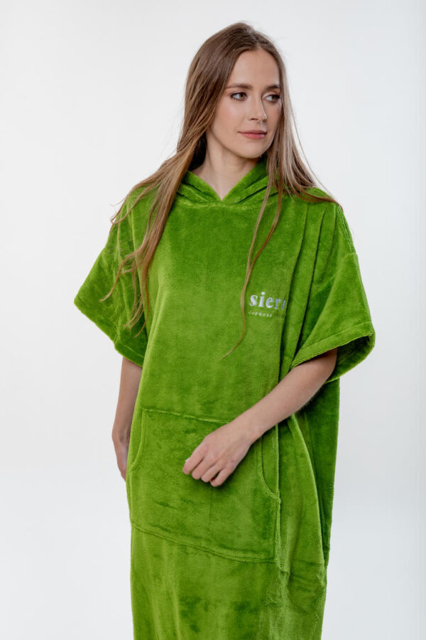 Poncho Velvet – Komfort, który działa - Jasnozielony - obrazek 2