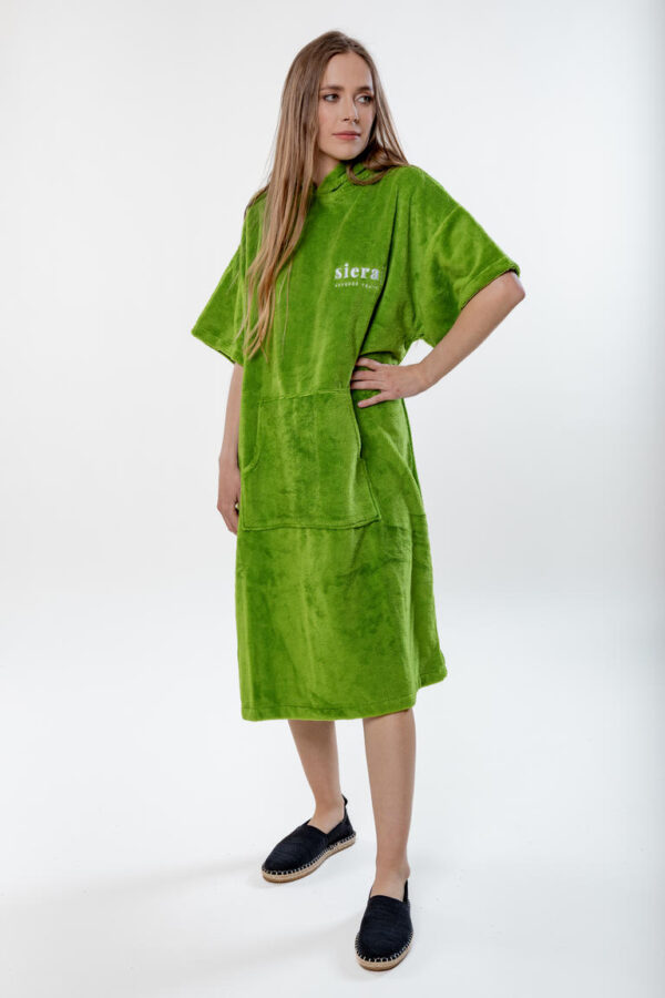 Poncho Velvet – Komfort, który działa - Jasnozielony - obrazek 3