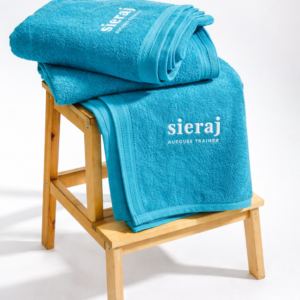 Ręcznik dla Saunamistrzów – Aufguss Towel Pro by Sieraj wersja standard  410 g. 75×100 cm Petrol (Kopia)