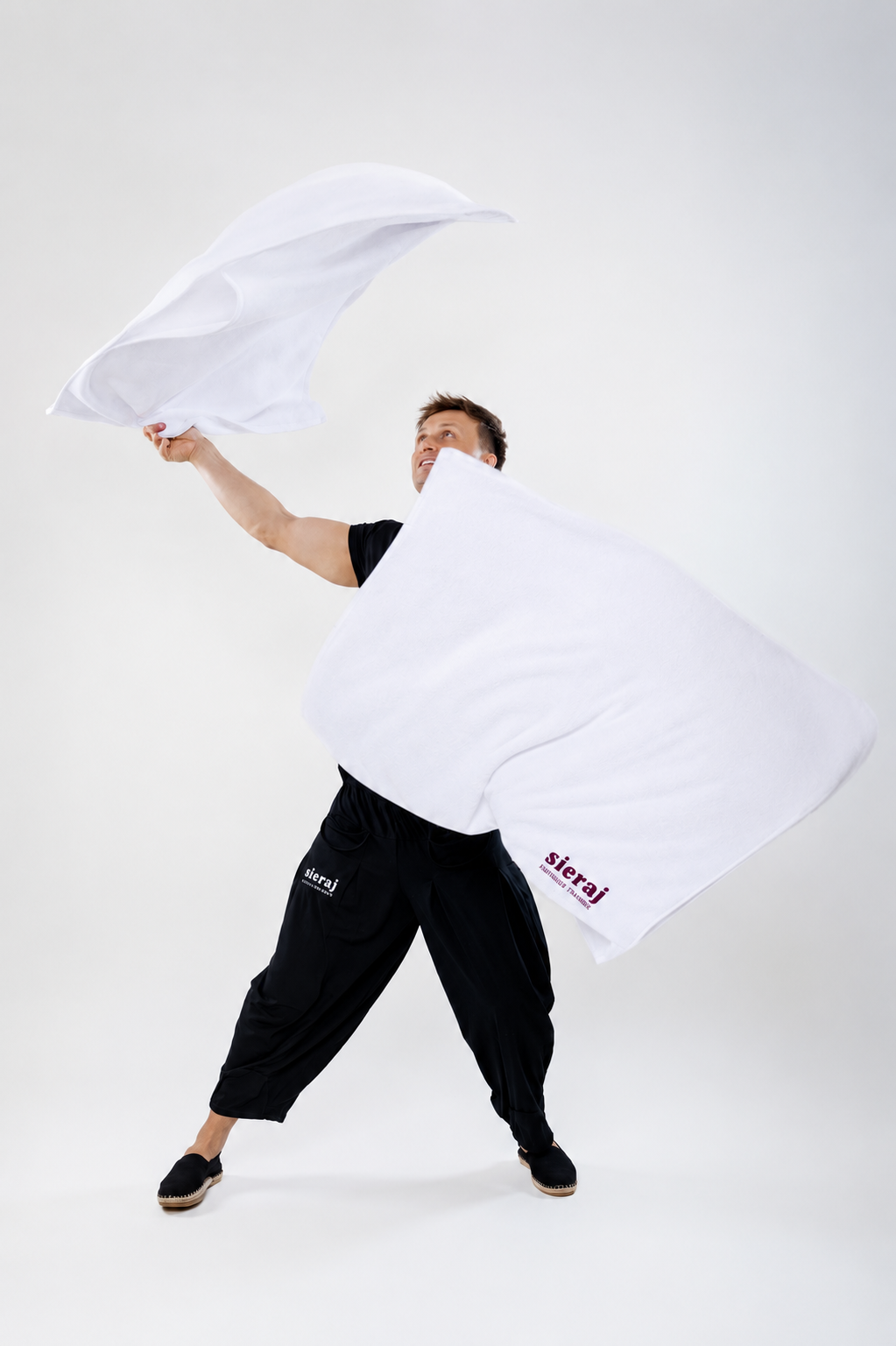 Ręcznik dla Saunamistrzów - Aufguss Towel Pro3 by Sieraj 75x100 cm / 430g./śliwkowy - obrazek 3
